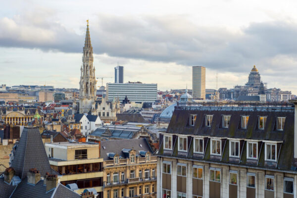 View of the city of Brussels